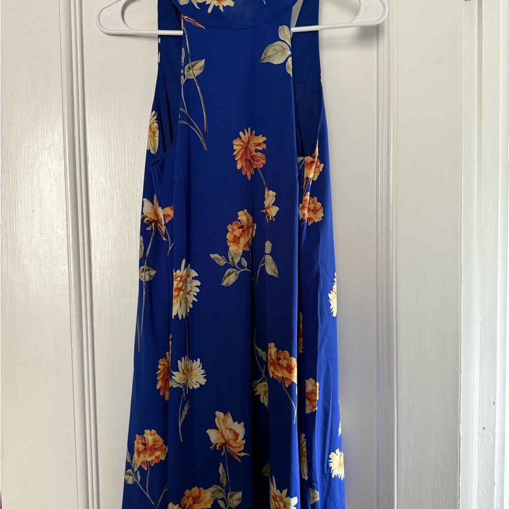 Lulu's Blue Floral Dress